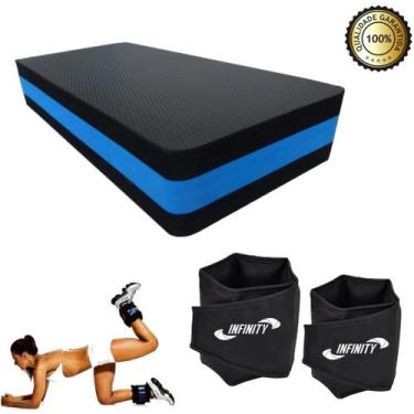 Imagem de Kit Aeróbico Em Casa Caneleira 4 Kg + Step 10 Cm Em Eva - Infinity