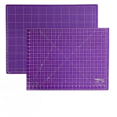 Imagem de Base De Corte A2 Dupla Face Placa Tapete Profissional Patchwork Artesanato Cores(ROXA)
