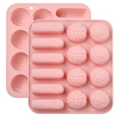 Imagem de KitBeads 2 peças de moldes de silicone para olhos de cérebro de dedo gótico de Halloween para decoração de bolos faça você mesmo enfeite de cupcake artesanato pasta de goma assada