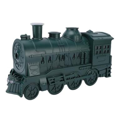 Imagem de Asixxsix Difusor de Trem, Modos de Spray Duplo de 300ML Umidificador de Névoa Fria Difusor de Aromaterapia Silencioso Com Luz Noturna Água-viva Fuma Desligamento Automático (Verde)