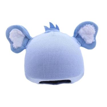 Imagem de oshhni Capa para capacete de esqui na neve, acessório macio e confiável para esportes de inverno, leve e multifuncional, com decoração divertida, Azul