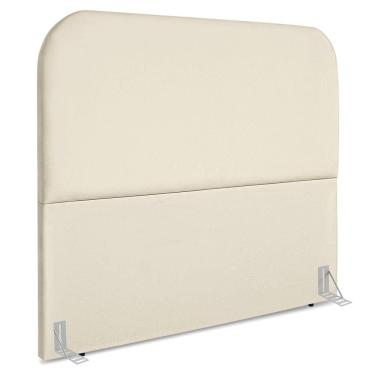 Imagem de Cabeceira Queen 160 Cm Com Frame Alana Suede Bege Artte Bege