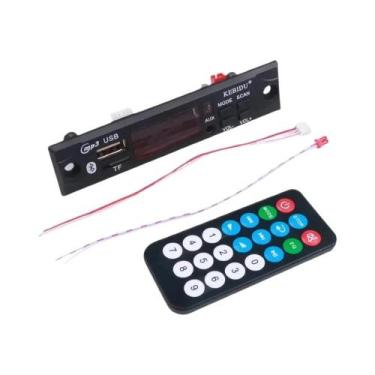 Imagem de Placa Decodificadora Bluetooth 5.0 MP3 WMA APE 9V 12V Para Áudio Autom