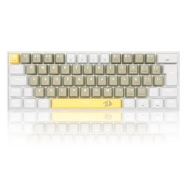 Imagem de Teclado Gamer Redragon Lakshmi Amarelo+ Cinza+ Branco