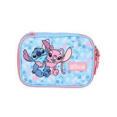 Imagem de Estojo Escolar Penal Box Infantil Lilo Stitch Original - Maxlog, rosa
