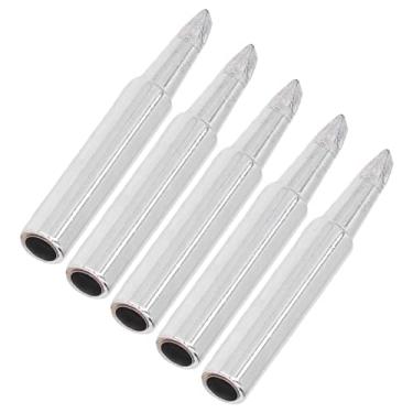 Imagem de Cryfokt Pontas de Ferro de Solda, Rápida Condução de Calor, Juntas de Solda Suaves para Estação de Ferro de 936, 5 Peças de Cobre Série 900m (Tipo plano-3.2D)