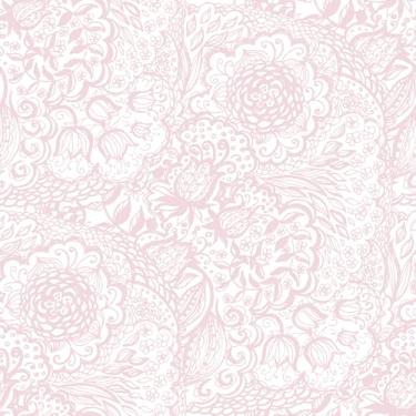 Imagem de Skyblur Papel de parede rosa descasque e cole papel de parede floral branco e rosa Boho papel de parede impermeável floral para contato autoadesivo para quarto, banheiro, berçário, prateleira, forros