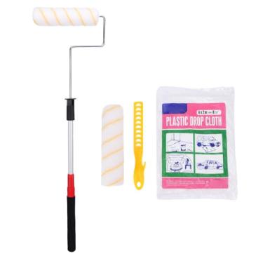 Imagem de Generic Kit de Rolo de Pintura, Poste de Extensão Telescópico de 9 Unidades Com Alça Antiderrapante, Rolo de Pintura Ajustável para Paredes, Tetos e Casa