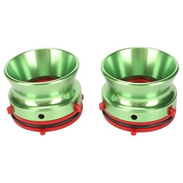 Imagem de Grcfumo 1 par de adaptadores de hub Nab, adaptador de conexão para carretel, adaptador de hub de liga de alumínio, adequado para todos os tipos de gravadores de fita de carretel a (Verde)