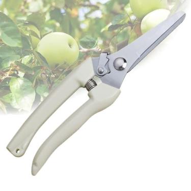 Imagem de Tesouras de poda aço inoxidável portáteis multifuncionais pomar multipropósito com grip confortável Mola economia mão Tr