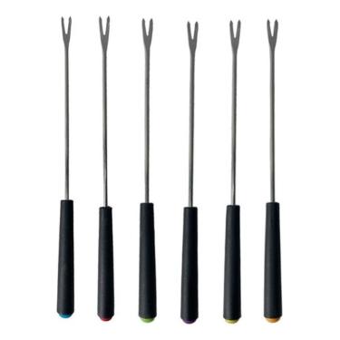 Imagem de Garfinhos Para Fondue Aço Inox - Cartela Com 6 Unidades