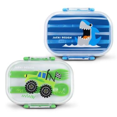 Imagem de Kit Potes P/ Lanches De 2 Andares Infantil 400ml - Jacki Design Modelo 7