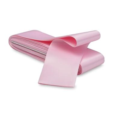 Imagem de Cobertor de cetim rosa, 5,8 cm x 1,5 m, fita adesiva de encadernação com dobra única, costura em cetim, acabamento liso, acabamento duplo, acabamento durável, ideal para colcha de bordas, artesanato