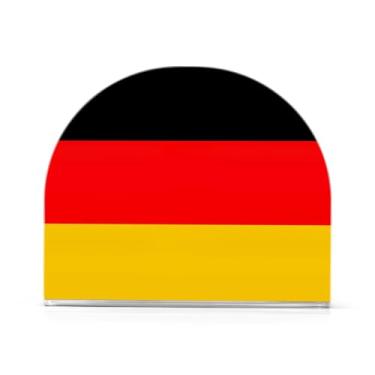 Imagem de Suporte de guardanapo de jantar com bandeira da Alemanha, suporte de guardanapo acrílico para mesas, suporte de guardanapo vertical para jantar cozinha restaurante decoração de casa acessórios de bar