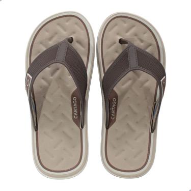 Imagem de Chinelo Cartago Malaga Sport Bege/Marrom/Azul