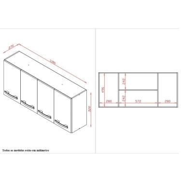 Imagem de Cozinha íris Completa Com Balcão Rosa E Cooktop 5 Bocas Mb1 300cm Cor Savana Off White