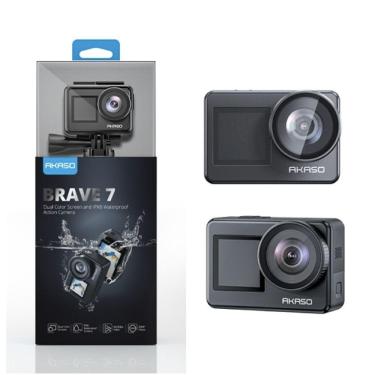 Imagem de Câmera de Ação Akaso Brave 7 Wi-Fi à Prova d'água 4k 20 mp
