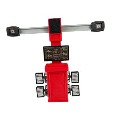 Imagem de menolana Acessórios de alinhamento de rodas para carros RC em escala 1/18, estação de trabalho de reparo e posicionamento em miniatura robusta para exibição.