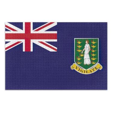 Imagem de British Virgin Islands Flag Impossible Puzzles for Adults, Puzzles 1000 Pieces, Jigsaw Puzzles for Adults