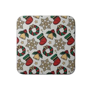 Imagem de Ladrilho Decorativo de Cerâmica Padrão de Natal Abstrato Sem Costura