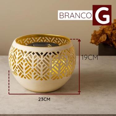 Imagem de Luminária Solar De Jardim Led Decoração Casa (Branco, Gra)