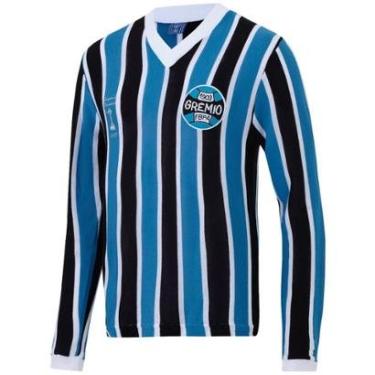 Imagem de Camisa Retrô Grêmio Manga Longa 1983 Masculina-Masculino