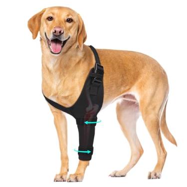 Imagem de Pawfun Protetor de cotovelo para cães, mangas de perna de cachorro anti-lamber para artrite, higroma, úlceras de pressão e calos, cotoveleiras de cães e suporte de ombro para displasia de cotovelo e