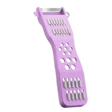 Imagem de Ralador Descascador 5 Em 1 Fatiador Legumes Verduras Frutas Manual Multifuncional (ROSA OU ROXO)