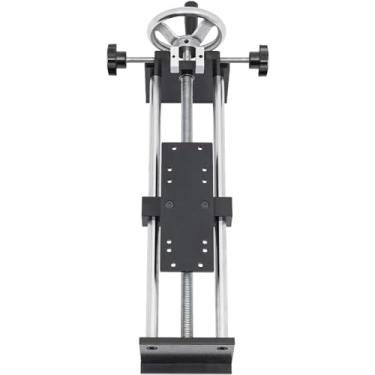 Imagem de GUAVFH Suporte de teste de medidor de força horizontal manual 500N, testador de dinamômetro push-pull, suporte de teste espiral horizontal manual, abertura máxima de fixação: 20 mm/0,79 polegadas