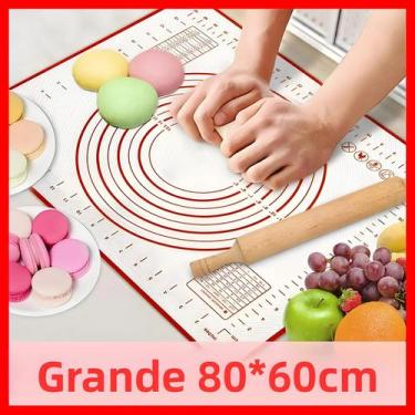 Imagem de Tapete De Silicone Grande Para Assar 80cm 70cm 60cm, Antiaderente, Par