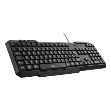 Imagem de Teclado com Fio USB Multilaser Slim TC213 ABNT2 Ajuste de Altura Teclas Silenciosas Resistente à Água Preto PLUG PLAY