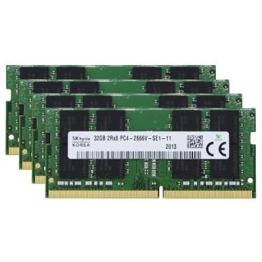 Imagem de Original de fábrica 128 GB (4 x 32 GB) compatível com MSI GT75 Titan, GT76 Titan DT Laptop DDR4 2666MHz PC4-21300 SODIMM 2Rx8 CL19 1.2v Laptop Notebook Memória RAM Upgrade Adamanta