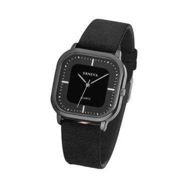 Imagem de Relógio Minimalista Masculino De Quartzo Com Pulseira De Couro, Relógi