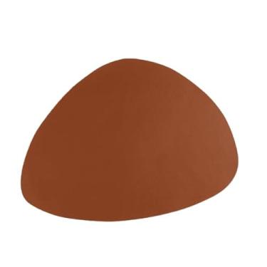 Imagem de Kit Jogo Americano Couro Redondo Retangular Orgânico Mesa Posta Jantar Porta Copos Porta Guardanapo 30cm, 38cm, 45m para Jantar e Churrasco Brasileiro(Orgânico - Caramelo,4)