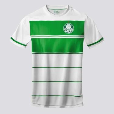Imagem de Camiseta Palmeiras Betel Defense IV Branca/Verde-Masculino