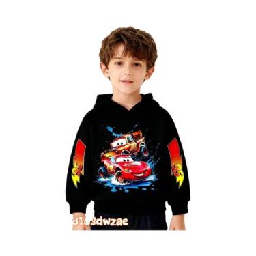 Imagem de Moletom Infantil Quente E Confortável Car McQueen Moda Outono Inverno 