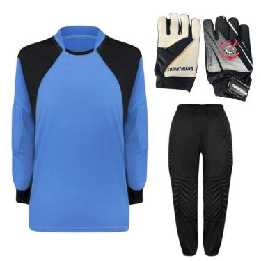 Imagem de Kit De Goleiro TRB + Luva De Goleiro Infantil Corinthians DRB Goalkeeper-Unissex