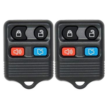 Imagem de Controle remoto de entrada sem chave de 4 botões – Substituição do transmissor clicker para Ford, Lincoln, Mercury, Mazda, Mustang Explorer Escape Expedition Focus Fusion Taurus (CWTWB1U345)
