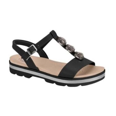 Imagem de Sandalia Modare Feminina Confortavel Ortopédica Detalhes Pedraria Ref: 7132.155-Feminino