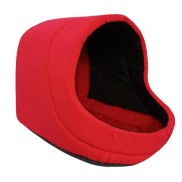 Imagem de Cama Toca Iglu para Pet – Caminha Confortável e Impermeável para Cães e Gatos Pequenos e Médios(VERMELHO,P)