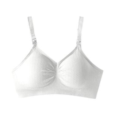 Imagem de Sutiã De Amamentação Sem Costura Respirável Com Fecho Frontal De Uma M