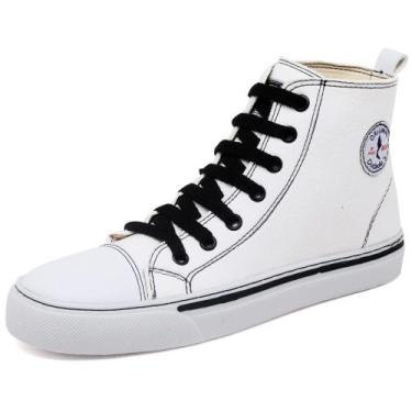 Imagem de Tenis Feminino Cano Alto Dudadia Star Polo Blu, Branco, 36