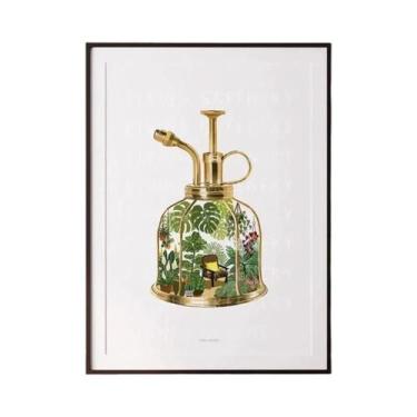 Imagem de Arte Em Tela De Folhas Botânicas Verdes, Plantas De Interior, Decoraçã