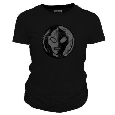 Imagem de Camiseta feminina Ultraman - Dasantigas, Preto, G