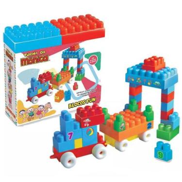 Imagem de Blocos De Montar Turma Da Monica Educativo 38 Peças Grande, Colorido
