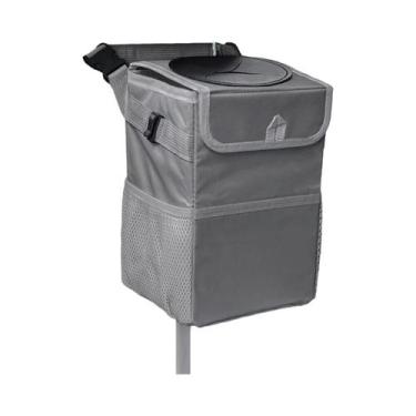 Imagem de Lixeira De Carro Dobrável E À Prova De Vazamentos Com Tampa, Organizad