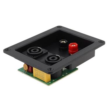 Imagem de DriSentri Crossover bidirecional para alto-falante, divisor de frequência de alta fidelidade de 2 vias de 300 W máximo 4-8 Ohm com painel, interface ôhmica crossover de áudio de alta fidelidade