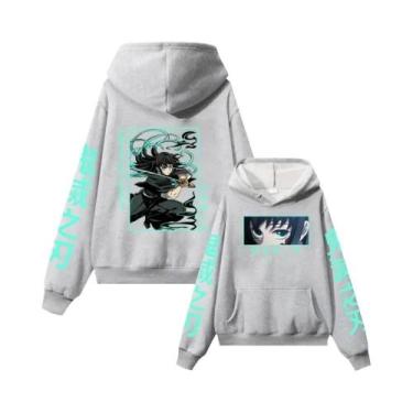 Imagem de Moletom Masculino Demon Slayer Muichiro Tokito Anime Manga Longa Casua