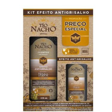 Imagem de Kit promocional Tío Nacho Antigrisalho shampoo 415ml + condicionador 2