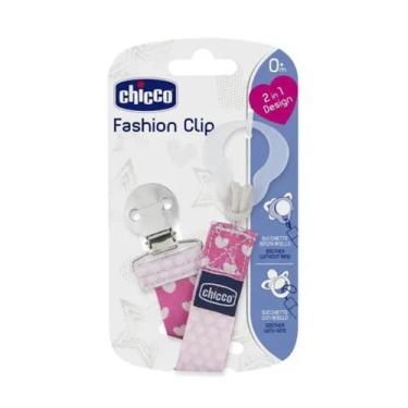 Imagem de Prendedor de Chupeta Chicco Fashion Clip Girl